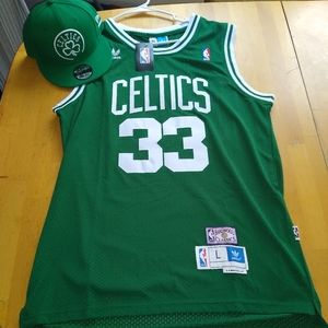 Larry bird jersey with hat